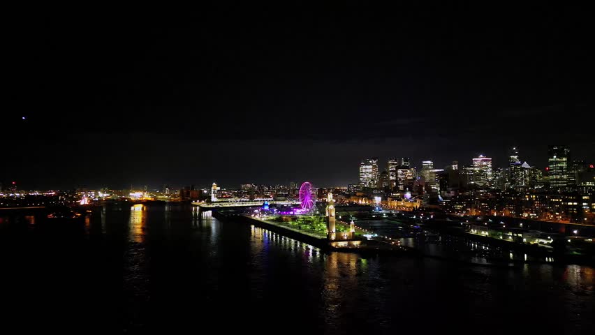 Old Port of Montréal - Drone - By night