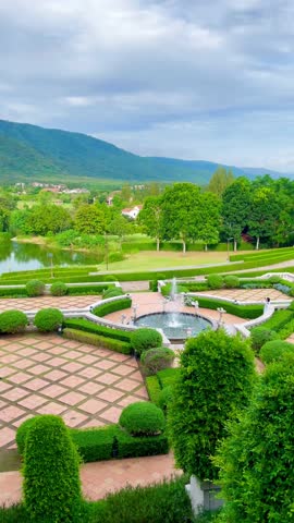 Nature view, mountains and garden from the balcony.