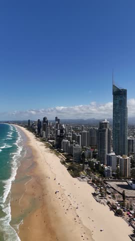 Surfers Paradise, a lively coastal district in the Gold Coast region of Queensland