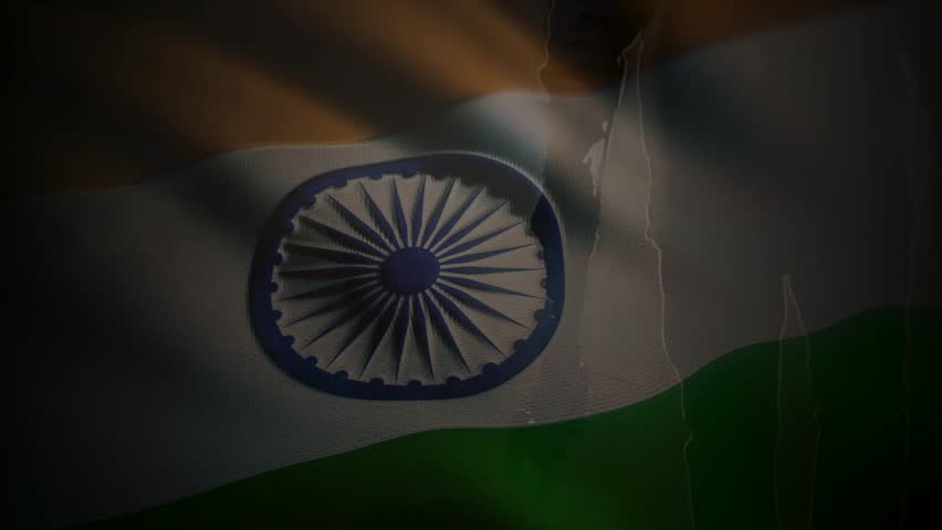 Indian military illustration. Indian Army with waving flag of India. Indian Soldier Illustration. - Powered by Shutterstock - Get 15% off with code: PIKWIZARD15