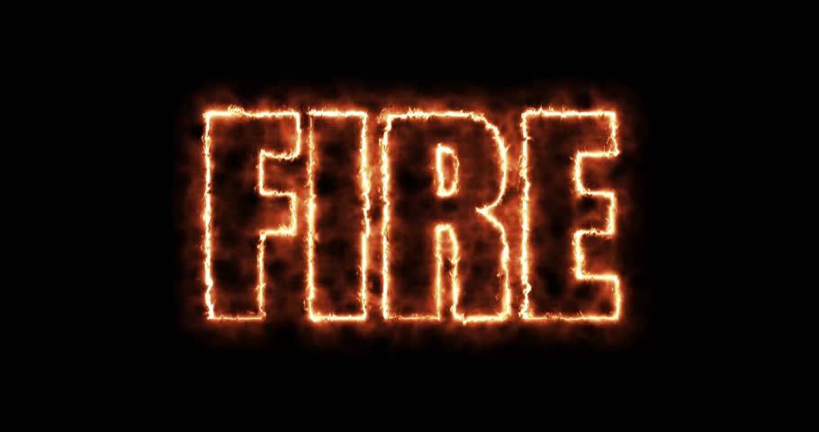 FIRE – Flaming Fire Text Animation Effect