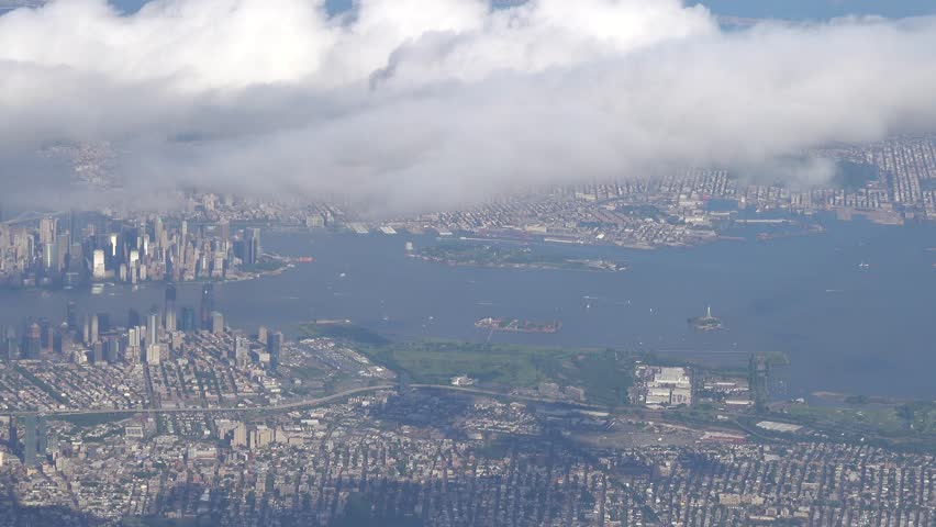 Newark, NJ, USA An aerial view of the Port of Newark on the outskirts of Manhattan.