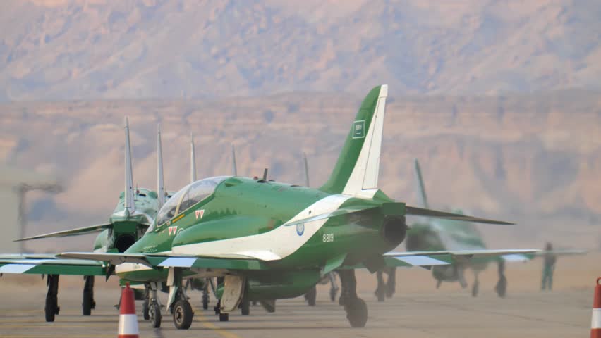 Saudi Hawks Lined Up for Takeoff