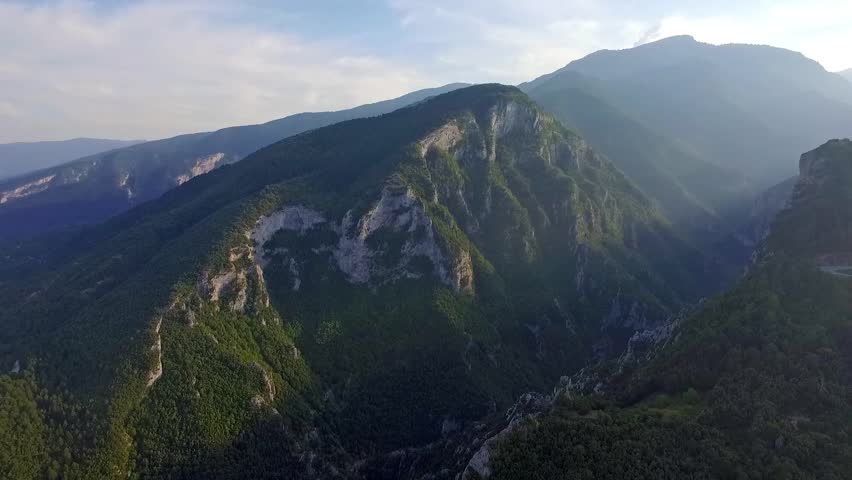 Stunning aerial views of Mount Olympus, Greece