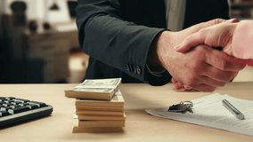 Stacks of cash dollars and euro, Banknotes counting, buying car flat home or real estate, Counting dollar euro banknotes in crime lab with machine, cashed out money, bitcoin changing - Powered by Shutterstock - Get 15% off with code: PIKWIZARD15