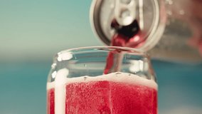 Opening soda or beer can, macro close up of can pull tab opening, watering refreshment, hand open lemonade or juice. - Powered by Shutterstock - Get 15% off with code: PIKWIZARD15