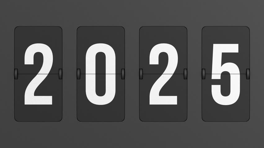 Flip black scoreboard 2026. 3D render