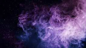 Nebula clouds are swirling and transforming in beautiful purple and blue colors across the universe - Powered by Shutterstock - Get 15% off with code: PIKWIZARD15
