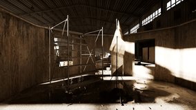 A highly atmospheric industrial warehouse environment suitable for tactical training, smuggling operations, or post-apocalyptic storytelling.  - Powered by Shutterstock - Get 15% off with code: PIKWIZARD15