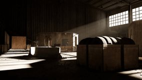 A highly atmospheric industrial warehouse environment suitable for tactical training, smuggling operations, or post-apocalyptic storytelling.  - Powered by Shutterstock - Get 15% off with code: PIKWIZARD15
