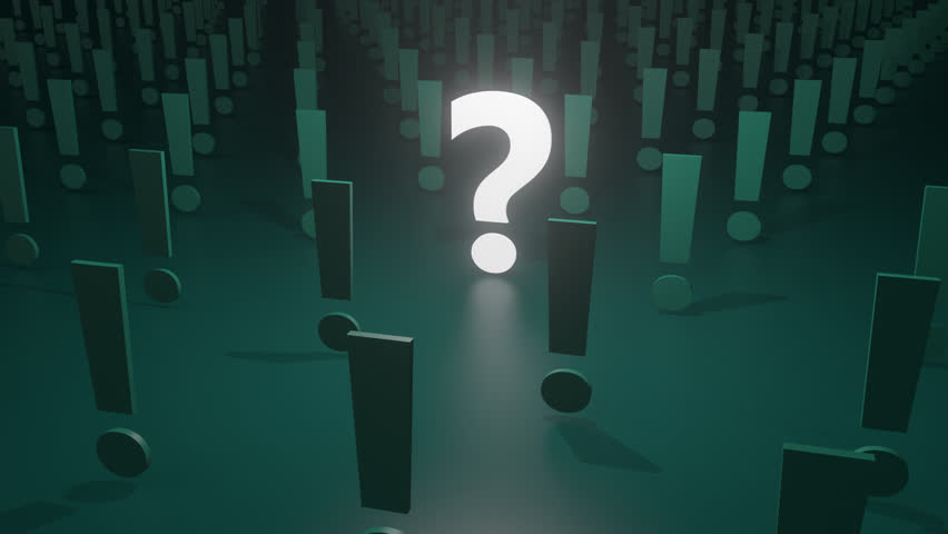 Questions And Exclamation 3D Video Animation
