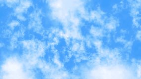 Animated sky background, clear, very beautiful, soft blue sky, white rifts. Beautiful cloudy weather. White clouds moving in the blue sky, sunny day. Daytime. Realistic 4K animation. 3D Illustration - Powered by Shutterstock - Get 15% off with code: PIKWIZARD15