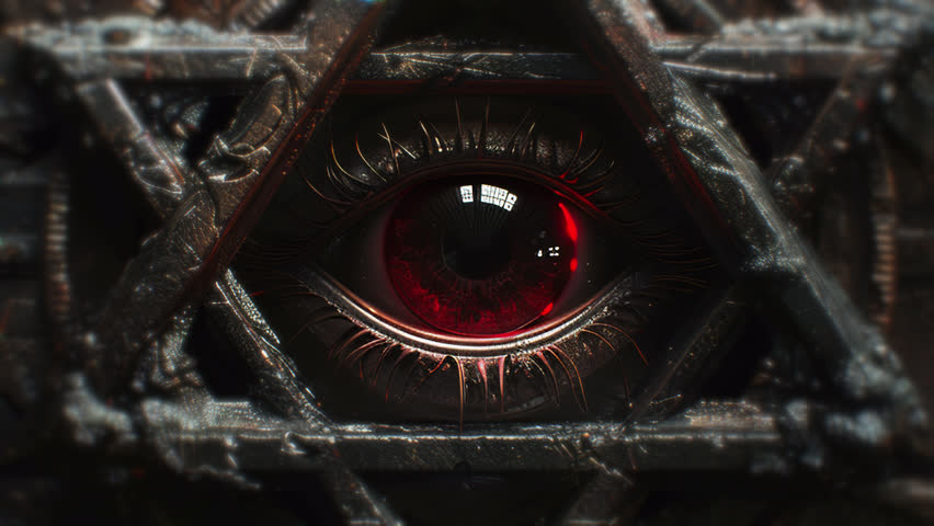 Damaged Horror Background Video Animation