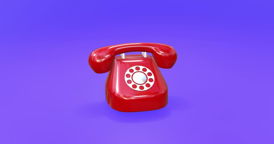 Phone Call. 3d render video.