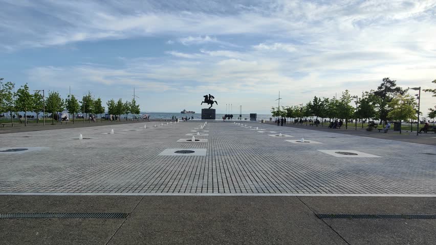  statue of Alexander the Great in Thessaloniki, Greece
