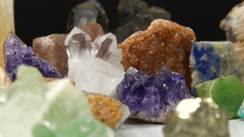Semi Precious stones and minerals, riches of Earth