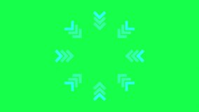 light blue arrows symbols in circle shape on green screen background, a highlighting animated white highlight arrow illustration, ui animation motion graphics video mockup - Powered by Shutterstock - Get 15% off with code: PIKWIZARD15