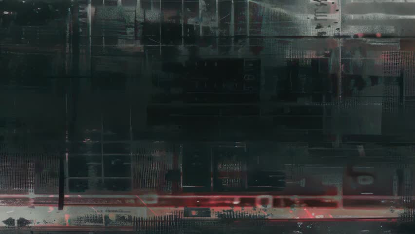 Stylized glitch visuals packed with fragmented data, techno-noise, and industrial decay. Great for cyberpunk visuals, dark intros, and glitchy transitions.