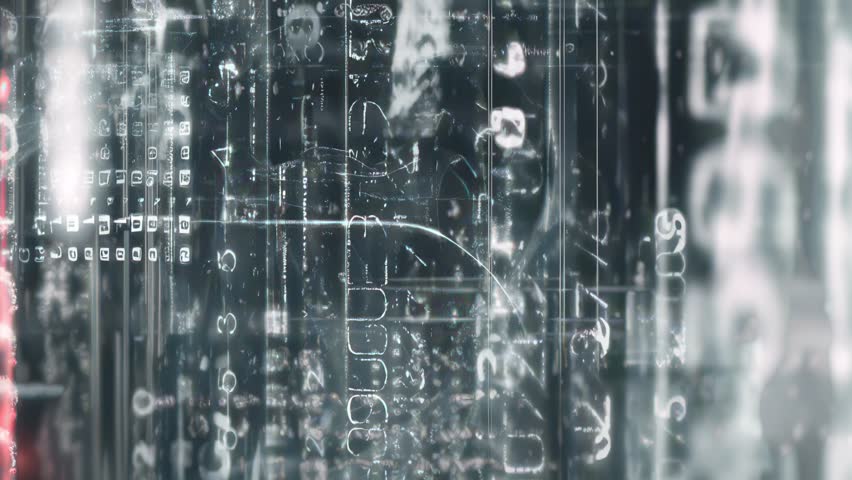 Animated glitch loop packed with gritty industrial elements, data mosh artifacts, and cyberpunk aesthetics. Perfect for tech-driven visuals and dark atmospheres.