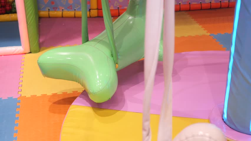 Colorful Play Equipment for Children in an Indoor Playground Experience