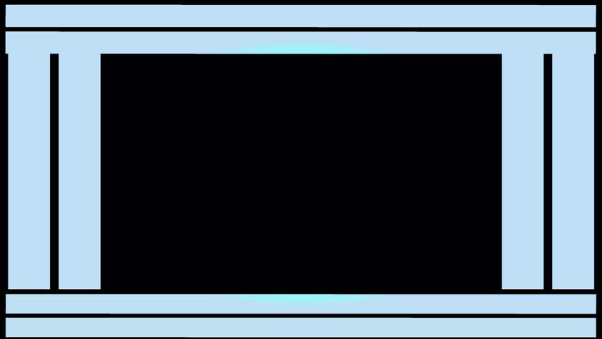 Animated frame for video. Suitable for cool video quotes or for video conference.Seamless loop video.Animated border.