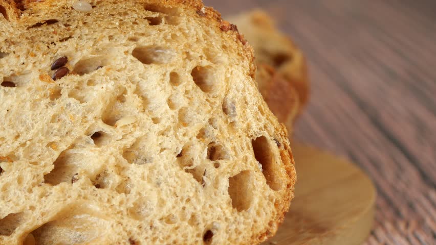 brow Bread and tea cup for breakfast 