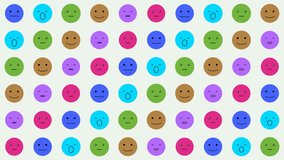 Video.Dynamic emoji face animation with rainbow motion and colorful expression loop	 - Powered by Shutterstock - Get 15% off with code: PIKWIZARD15