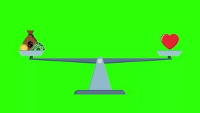 Pixel Art Animation Money Versus Heart on Scales - Powered by Shutterstock - Get 15% off with code: PIKWIZARD15