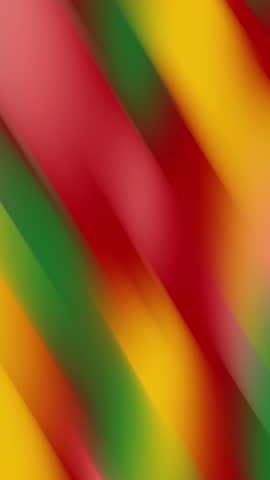 Juneteenth wallpaper featuring diagonal stripes in red, yellow, green, and orange. Suitable for festive social media graphics and posters or vertical background.