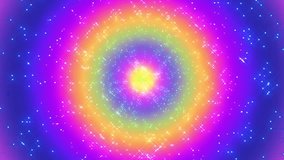 Abstract colorful blur soft gradient tunnel cute kawaii rainbow dreamy style. Blended with sparkling stars background. - Powered by Shutterstock - Get 15% off with code: PIKWIZARD15