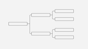 tournament bracket, 4 team layout, flat style championship template, isolated on white, perfect for sports like soccer, football, basketball, tennis, or baseball - Powered by Shutterstock - Get 15% off with code: PIKWIZARD15