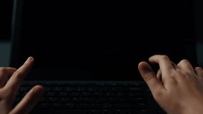 Hands Typing on Keyboard with Risk Management Graphics and Data Analysis Concept for Business Strategy. Asymptotic smart data analytic. - Powered by Shutterstock - Get 15% off with code: PIKWIZARD15