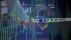 Financial analyst tapping smartphone and typing on laptop adjusting chart overlay for monitoring. Finance, technology, data, analysis, business, investment, digital - Powered by Shutterstock - Get 15% off with code: PIKWIZARD15