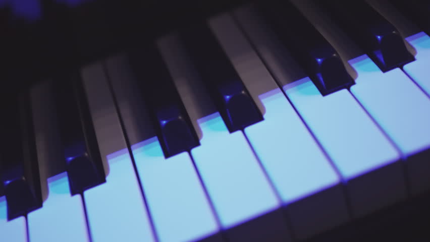 Close-Up Of Piano Keys At Concert