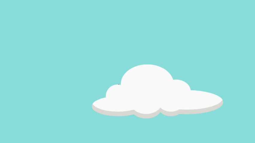 Illustration of the sun appearing behind thick clouds