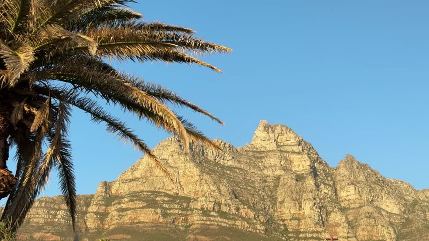 Table Mountain in late afternoon light, as seen from Camps Bay.
Cape Town, South Africa.