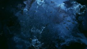 Deep nebula clouds in motion. 3D render. Mystical space clouds moving in seamless cosmic loop. - Powered by Shutterstock - Get 15% off with code: PIKWIZARD15