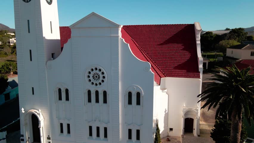 Immaculate NG church in the farming village of Napier in South Africa
