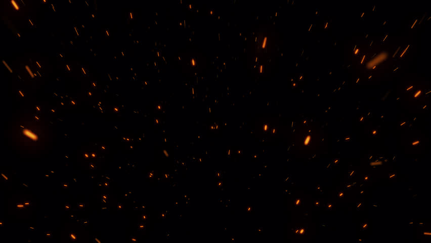 Cinematic Uprising Fire Particles Overlay, Alpha Channel, perfectly looped (NMPLID_00014)