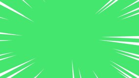 White speed lines isolated on a green screen. Manga, anime-style comic speed lines Green Screen. Fast motion effect, anime super velocity visualization, manga comic book animation. - Powered by Shutterstock - Get 15% off with code: PIKWIZARD15