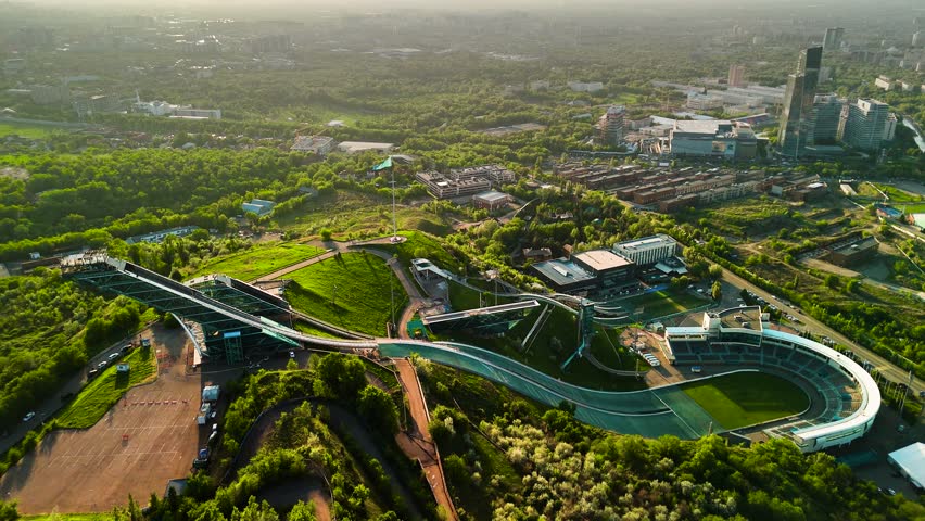 Ski jumping complex in Almaty
