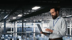 Server farm IT expert managing storage arrays supporting machine learning training workflows. Technician on industrial platform doing maintenance on rigs handling AI processing tasks, camera B - Powered by Shutterstock - Get 15% off with code: PIKWIZARD15