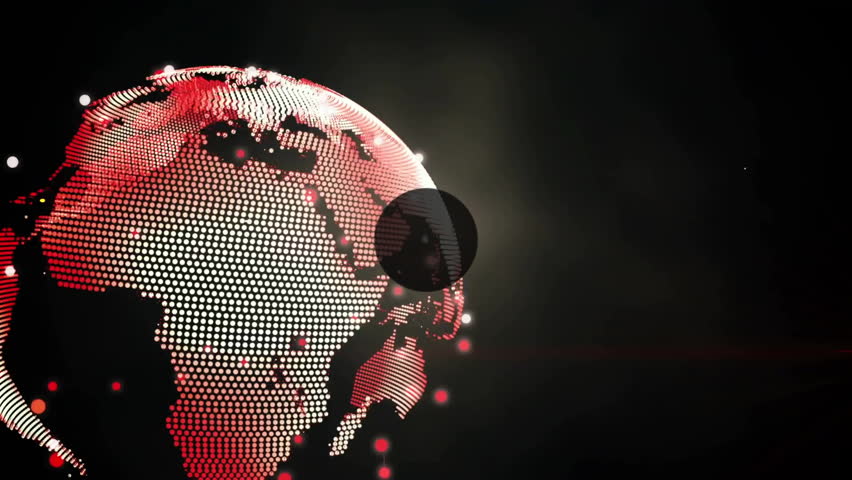 Rotating dotted globe starting radiating lines, adding orbiting media icons creating global network. Digital, connectivity, futuristic, network, technology, abstract, data - Powered by Shutterstock - Get 15% off with code: PIKWIZARD15