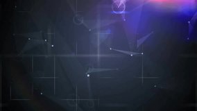 Dots hitting glowing panels connectors tracing shapes HUD appearing forming futuristic interface. Futuristic, technology, digital, interface, holographic, cyber, ui - Powered by Shutterstock - Get 15% off with code: PIKWIZARD15