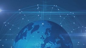 3D globe emerging causing user-icon spawning, linking data nodes, visualizing global connectivity. Technology, cyberspace, innovation, connectivity, network, digital, abstract - Powered by Shutterstock - Get 15% off with code: PIKWIZARD15