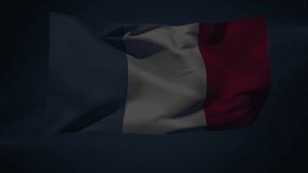 Finishing white stripe, man painting French flag on transparent glass to illustrate stock trend. Abstract, modern, illustrative, financial, digital, creative, dynamic - Powered by Shutterstock - Get 15% off with code: PIKWIZARD15