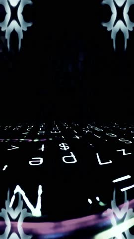 Abstract Digital Technology Screen Loop