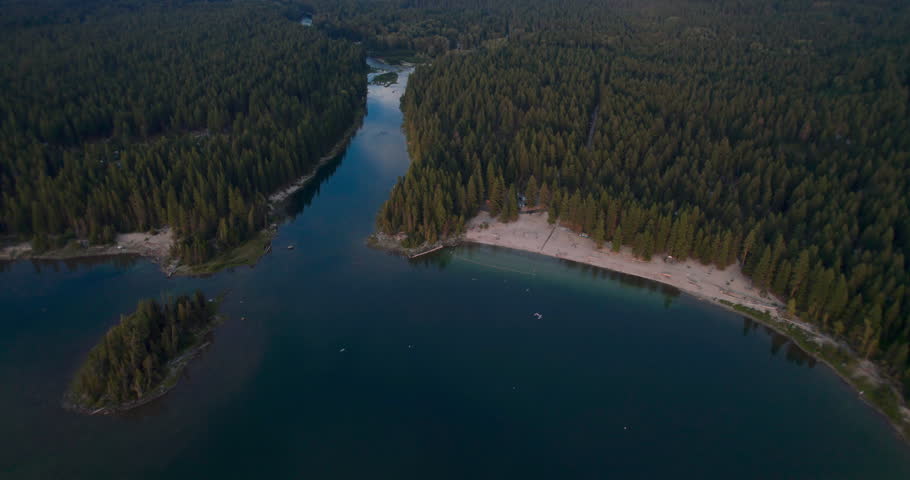 Aerial View of Scenic Mountain Landscape in Pacific Northwest