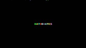 MATHEMATICS text appears with a cascade of random numbers in various colors and sizes falling from the top of the screen like rain - Powered by Shutterstock - Get 15% off with code: PIKWIZARD15