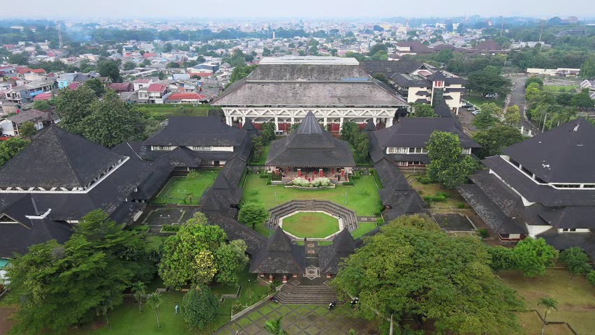Amazing, very beautiful Padepokan Pencak Silat TMII, Jakarta City.